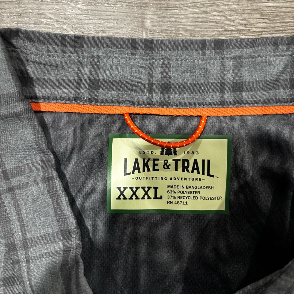 Men’s Lake & Trail Long Sleeve Button Up Shirt Size XXXL - Picture 2 of 5